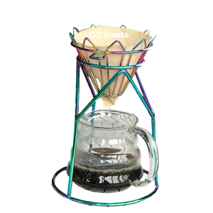 304 Acero inoxidable Mocha Portátil Coffee Dripper Drip Drip Rack Verter Sobre Coffee Filter Holder Coffee Drip Stand Filter