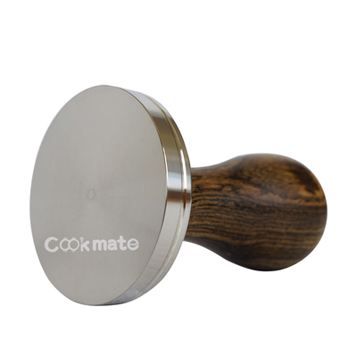 Diámetro del precio de fábrica 58mm Caffe Latte Tamper Tire espresso martillo con mango de madera