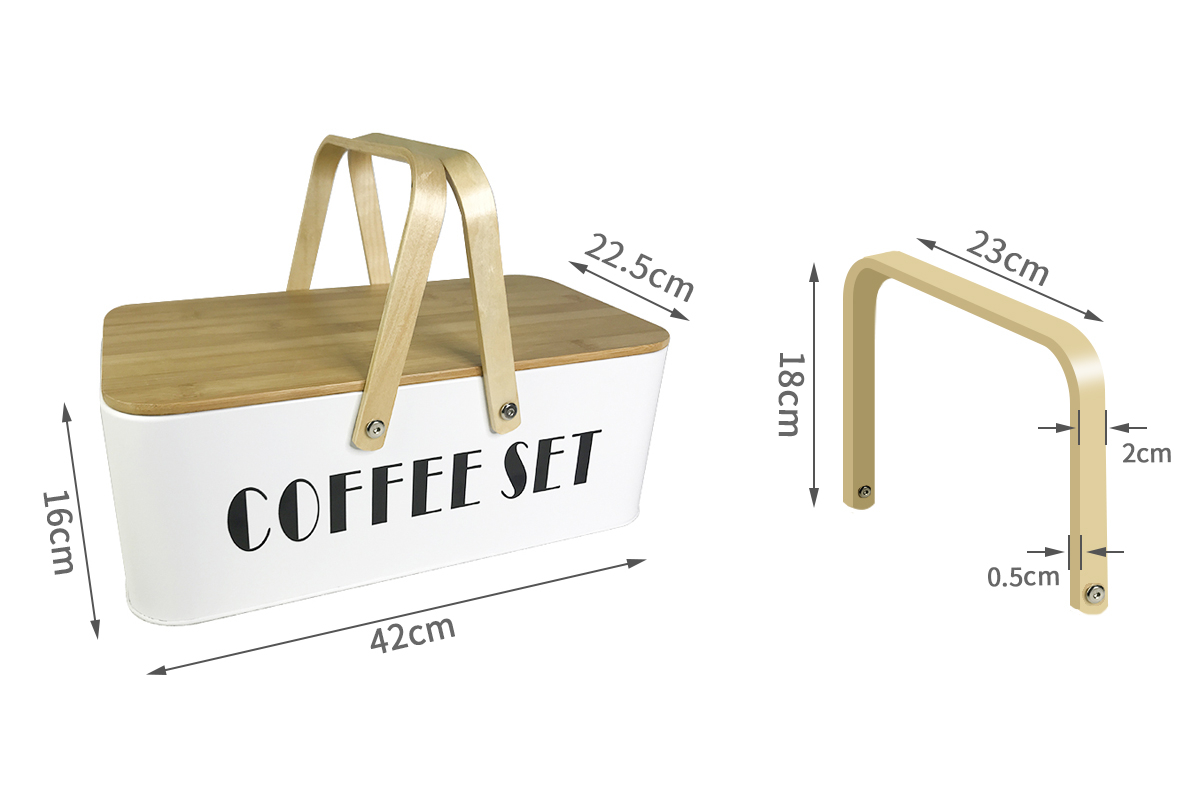 COOKMATE VIAJE ELEGANTE VIAJE DE ACERO INOXIDABLE V60 Dripper Herramientas de café con tapa de bambú o madera y caja de metal para el conjunto de regalos de Barista