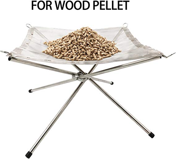 Rack de soporte de madera para acampar con una bolsa de transporte gratuita para el fuego portátil al aire libre