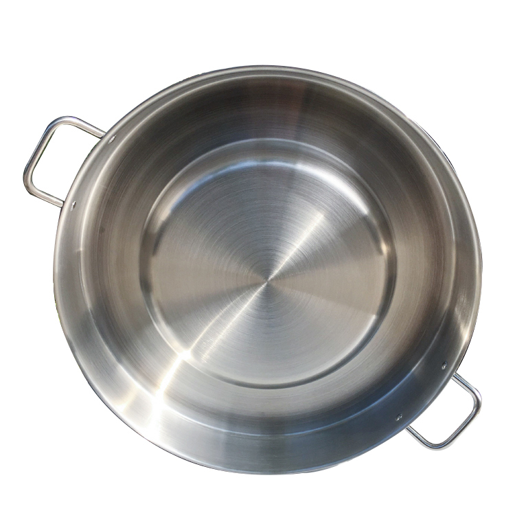 Alto servicio redondo Acero inoxidable Concavo Comals Pozo Griddle Taco Grill Pan Wok Cook