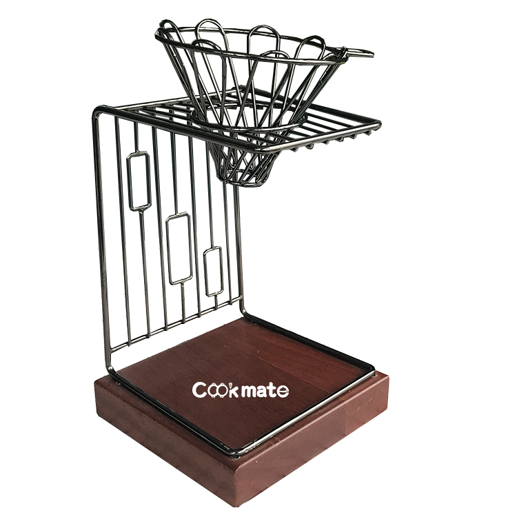 304 Acero inoxidable Mocha Portátil Coffee Dripper Drip Drip Rack Verter Sobre Coffee Filter Holder Coffee Drip Stand Filter