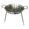 Cocina al aire libre Utensilios de cocina Cocina Ware Redondo Sartén freír de acero inoxidable con 3 patas