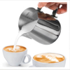 Copa de fretera de guirnaldas de acero inoxidable de 350 ml con marcado de medición para leche de café café café espresso y arte latte