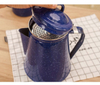 Durable y eficiente en energía esmalte azul café marrón vertido sobre tetal de agua hervidor de agua