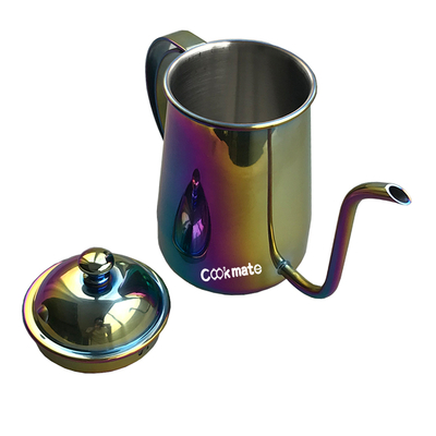 Cuello de cisne de vertido sobre la estufa de soporte de la olla y la inducción de incendios y todas las estufas tetal de té hervidor de café