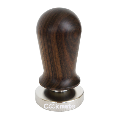 Capuchino calibrado Tamper de café de destino de capuchino para máquina de espresso con mango de madera