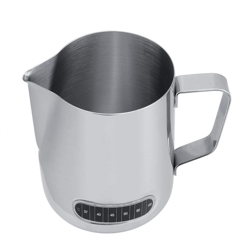 Herramientas de café de acero inoxidable Tazas de café Espresso Lanzamiento de latte Leche Leche de espuma Copa con temperatura