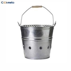 Durable colorido al aire libre auto-cocina mango de bambú carbón barbacoas parrillas barbacoa