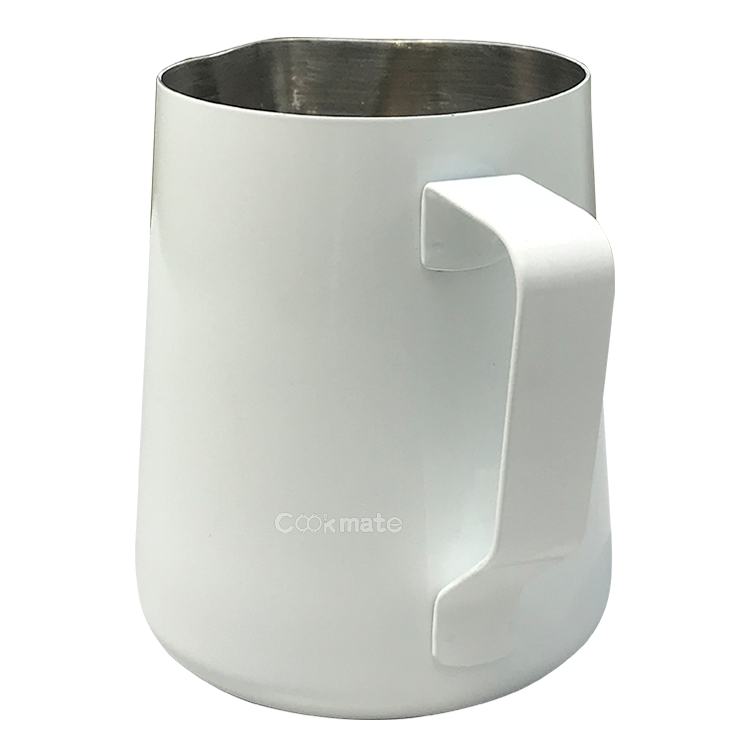 304 Acero inoxidable Haciendo café Cappuccino Leche Jarra Jarra Drolling Jug Verter Sobre Pot